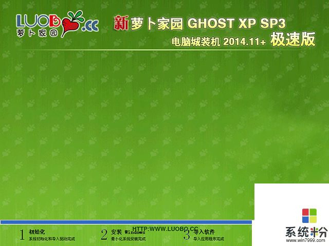 新蘿卜家園 GHOST XP SP3 電腦城裝機 2015+極速版