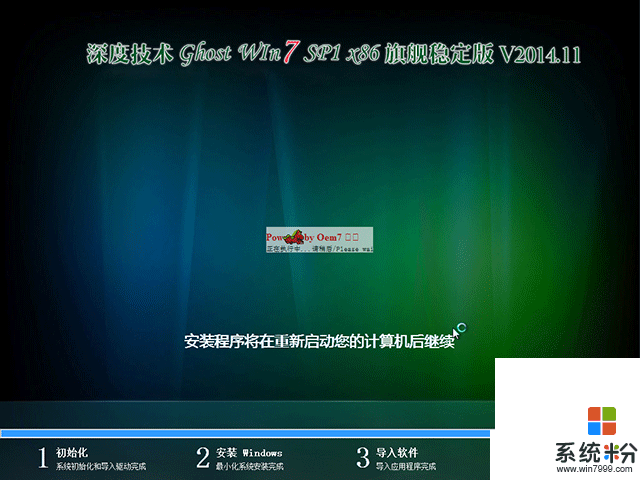 深度技术 GHOST WIN7 SP1 X86 旗舰稳定版 V2015.04