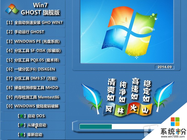 风林火山 Ghost Win7 SP1 64位旗舰版 V2015.04