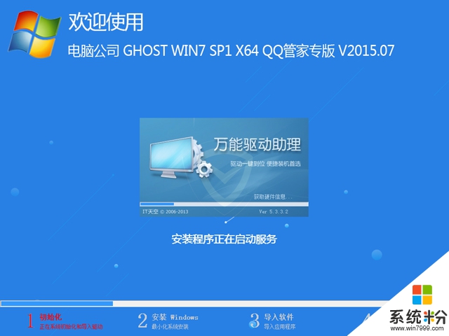 電腦公司 GHOST WIN7 SP1 X64 QQ管家專版 V2015.07（64位）