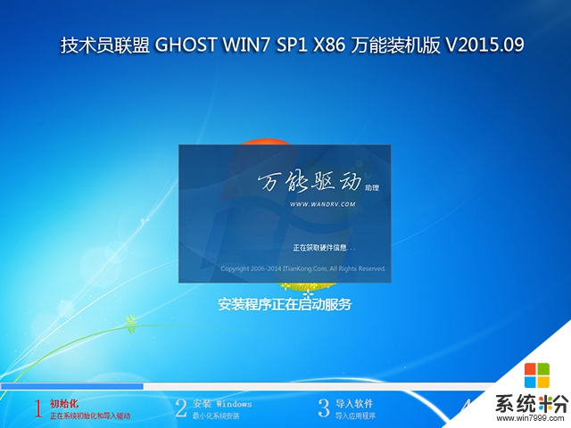 技术员联盟 GHOST WIN7 SP1 X86 万能装机版 V2015.09 (32位)