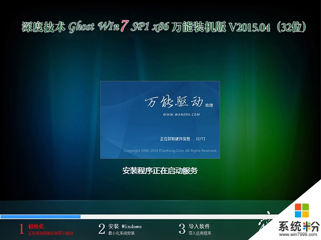 深度技术 GHOST WIN7 SP1 X86 万能装机版 V2015.04（32位）