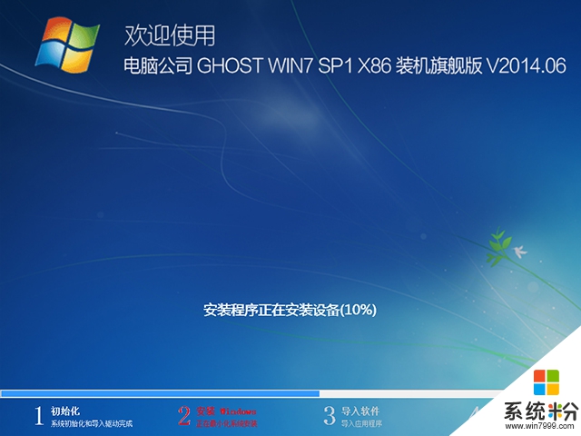 电脑公司 GHOST WIN7 SP1 X86 装机旗舰版 V2014.06