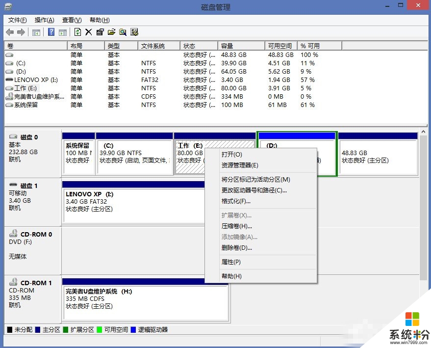 win8如何進行磁盤管理操作，步驟5