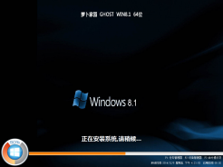 萝卜家园GHOST WIN8.1 64位纯净版V2016.06