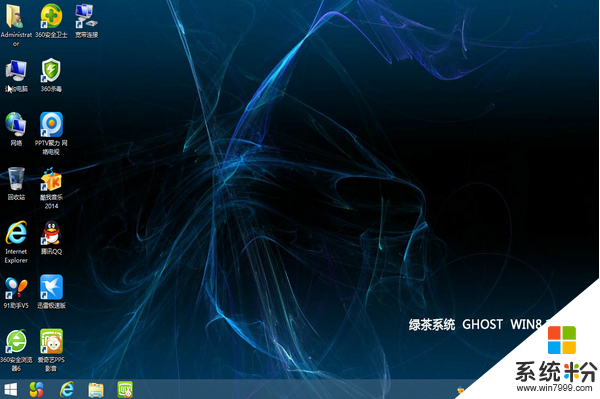 綠茶係統GHOST WIN8.1 64位安裝方法，步驟5