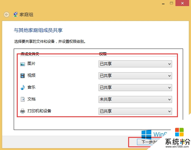 win8旗舰版怎么设置媒体文件共享，步骤4