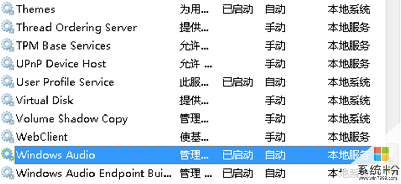 Win7无声音喇叭上显示The Audio Service is not running的解决办法 怎么处理Win7无声音喇叭上显示The Audio Service is not running