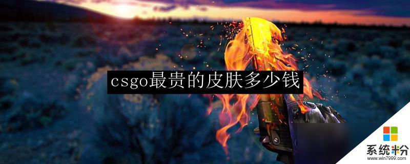 CSGO中最贵的皮肤能卖多少钱