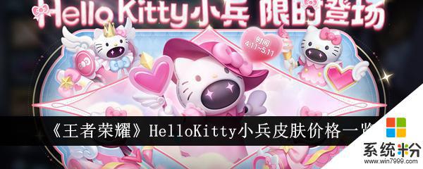 王者榮耀HelloKitty小兵皮膚價格介紹