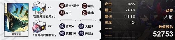 崩壞星穹鐵道希兒參考麵板是多少