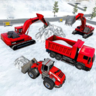 雪地挖掘機模擬