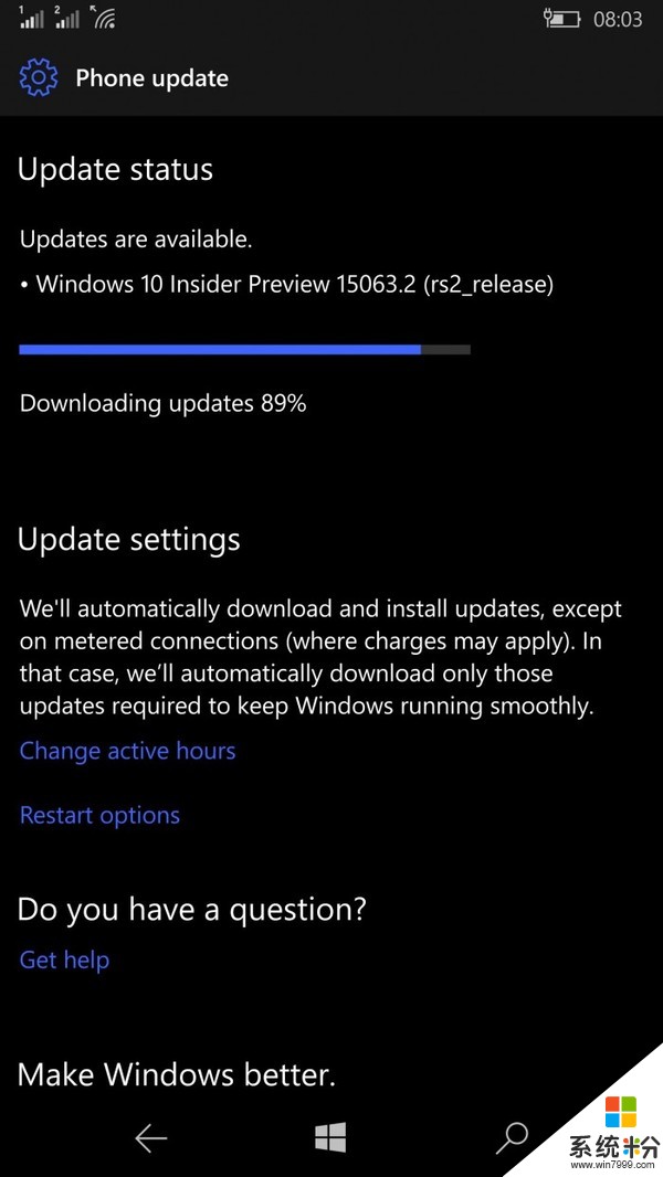 Windows 10 Mobile Build新版本更新登录Slow通道(2)