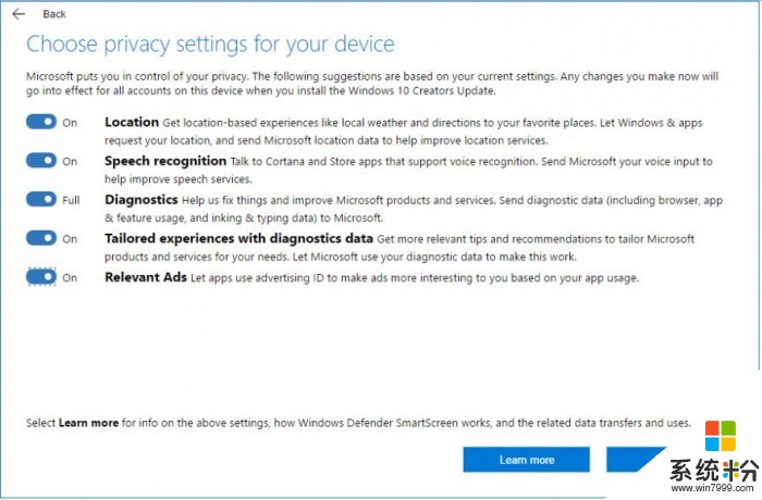 微软公布Windows 10收集数据细节 控制措施更完善(2)