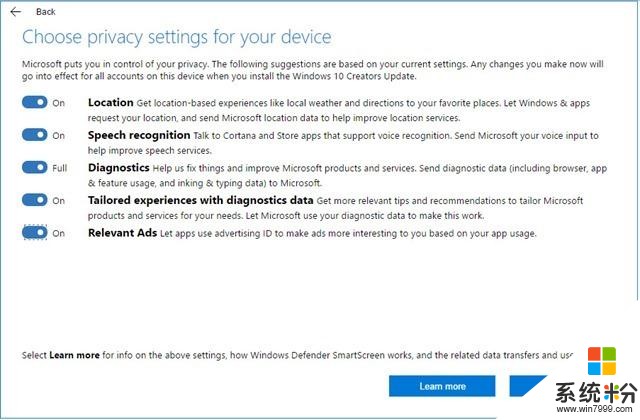 微軟分享 Windows 10 診斷數據收集細節(1)