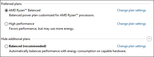 AMD Ryzen新一轮优化来临: 独享Win10电源计划(2)
