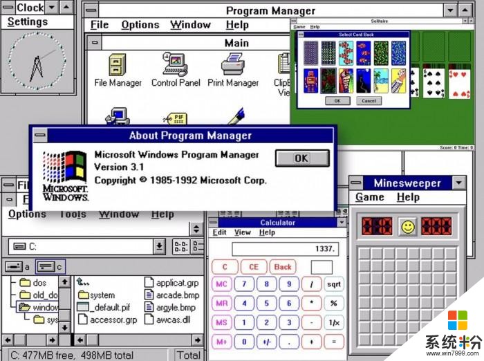 标准的90年后, 微软Windows 3.1系统也已经25岁了(1)