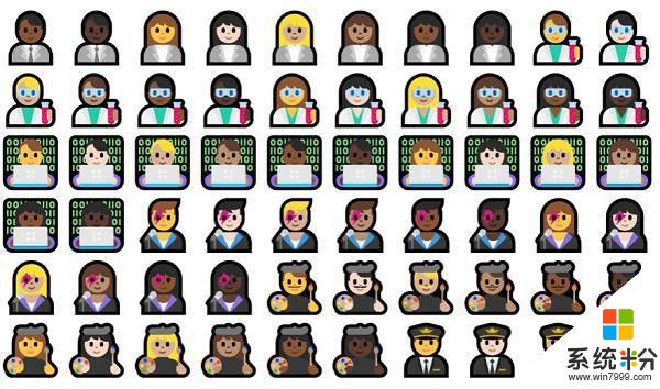 win10更新了多个emoji，与QQ表情相比你喜欢哪家？(3)