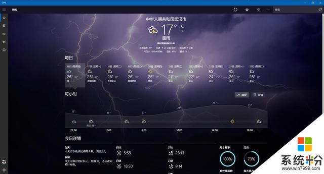 大陆版Win10天气弱爆啦，看看香港版的多炫酷！(4)