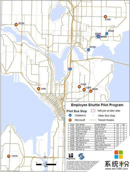 微软员工通勤巴士将与西雅图市公交站点公用(1)