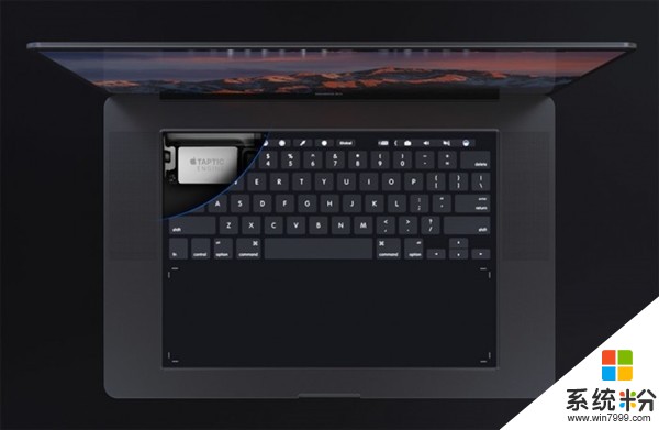 这也许是最帅的MacBook Pro设计！整个键盘都是触控屏