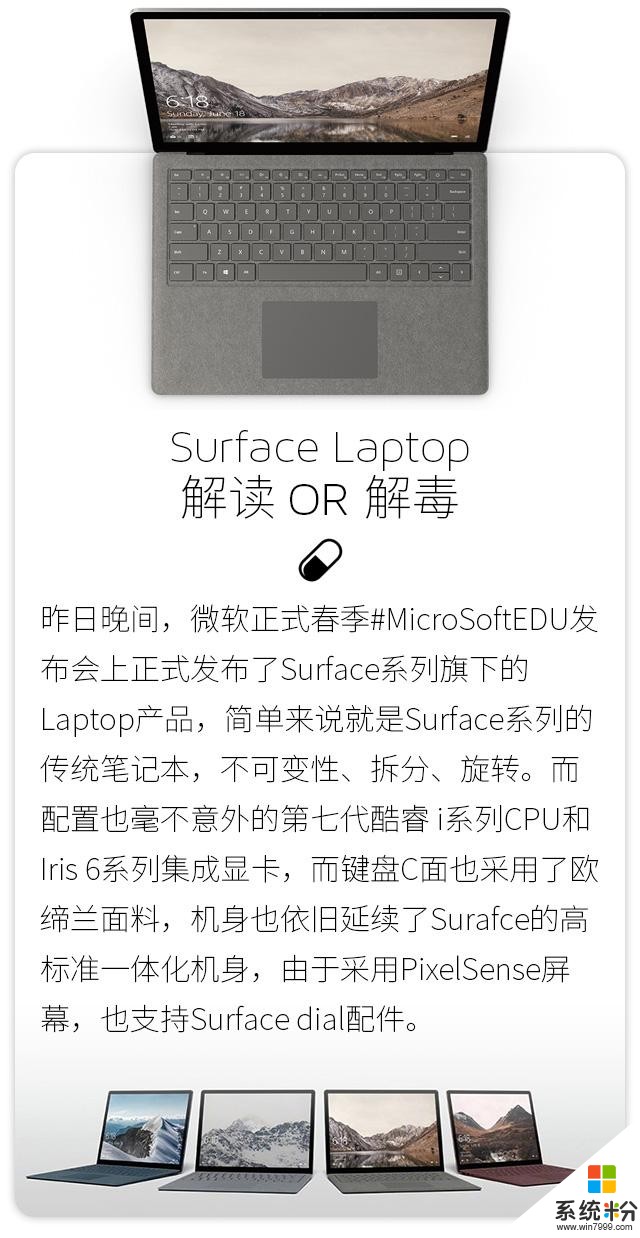 解读还是解毒？微软Surface Laptop是你我的菜吗