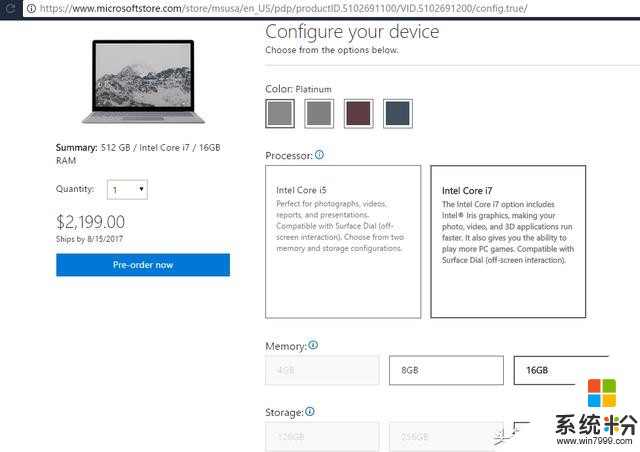 Surface Laptop发布，官网仅需2199！(2)