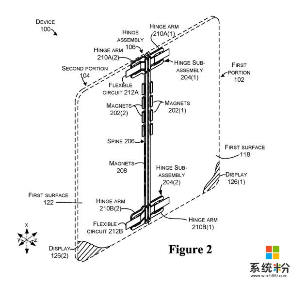 微软新专利曝光：展示柔性可折叠计算设备(1)
