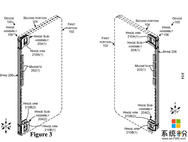 微軟新專利曝光：展示柔性可折疊計算設備(2)
