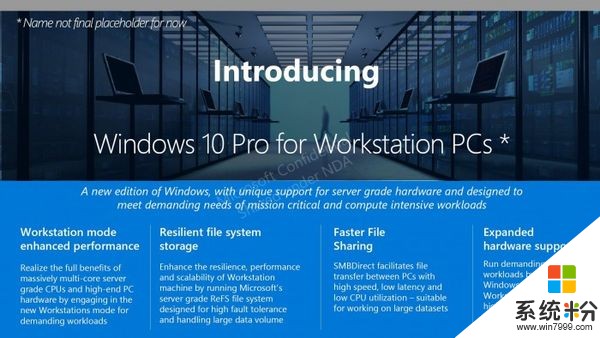 Windows 10 Pro for Advanced PCs細節 支持ReFS文件格式