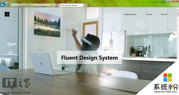 微软Fluent Design官网也挑浏览器：在Chrome上页面布局异常(3)