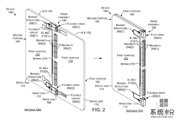 微軟折疊設備專利曝光 雙屏近乎無縫連接(2)
