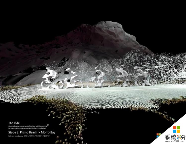 为了展示最新的摄像技术, 微软拍了一场自行车赛(2)