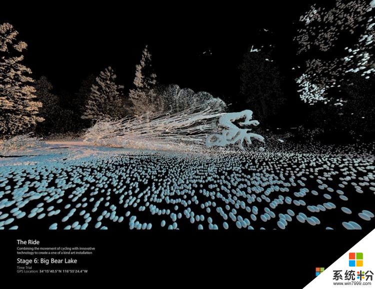 为了展示最新的摄像技术, 微软拍了一场自行车赛(3)