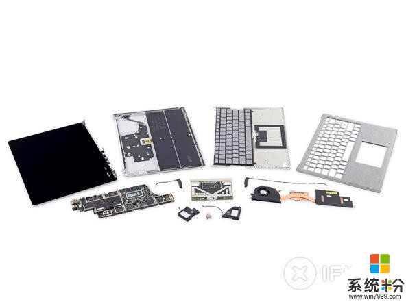 iFixit拆解微軟Surface Laptop：維修得分0分，比Mac還難修(3)