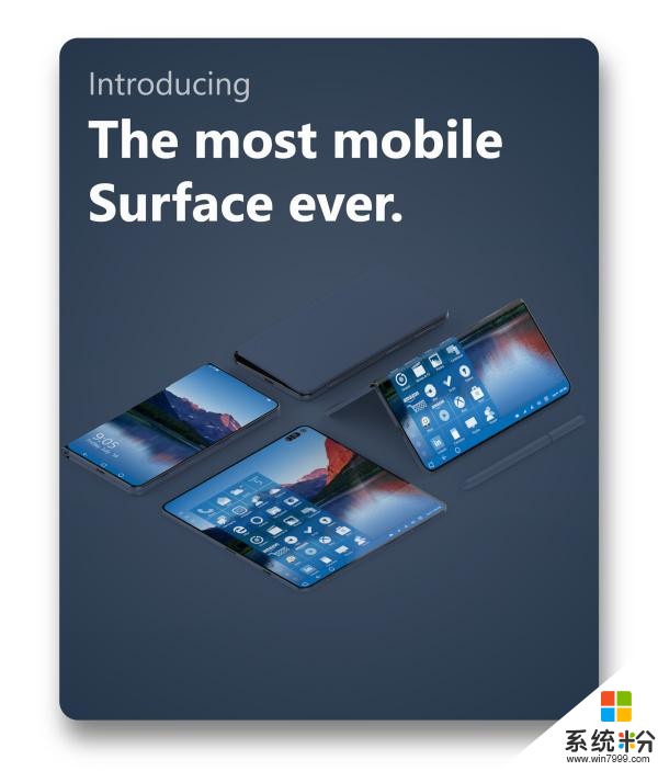微軟Surface Note概念手機推出：全麵屏、可折疊、移動工作室(2)