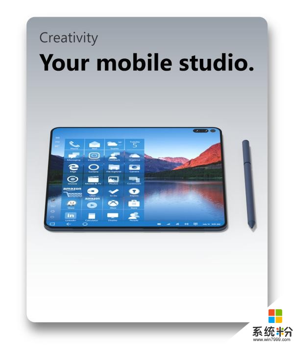 微软Surface Note概念手机推出：全面屏、可折叠、移动工作室(6)