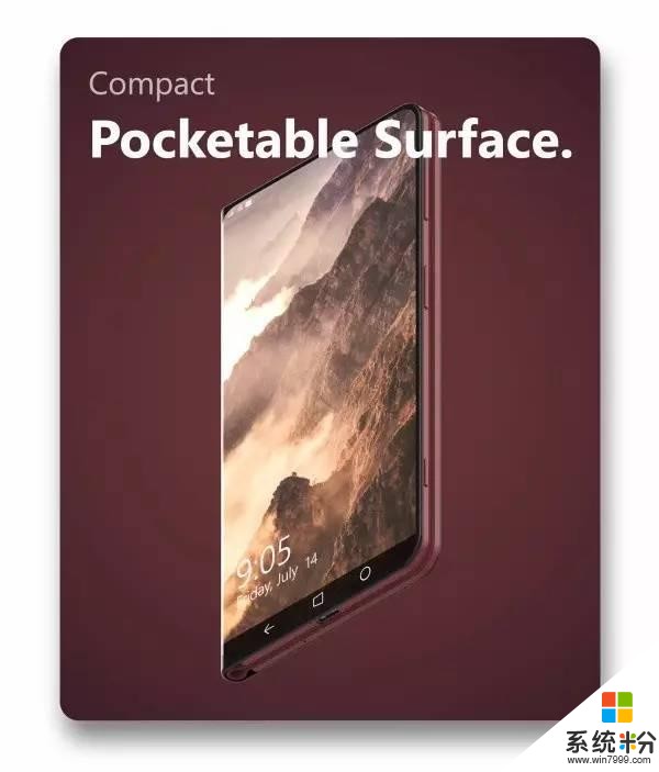 微软手机surface note超惊艳渲染图，全面屏、可折叠，还可运行exe？(7)