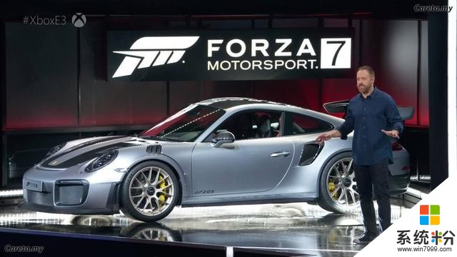 保时捷新一代911 GT2 TS赛车联手微软竞速游戏首度亮相(1)