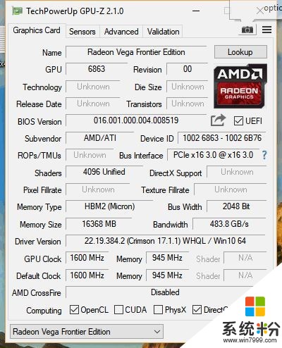 AMD Vega专业卡跑分曝光：性能不及GTX 1080(4)