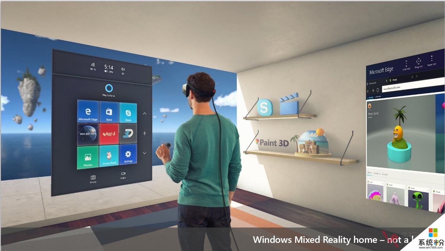微軟為HoloLens和Win10混合現實頭顯提供開發包(2)