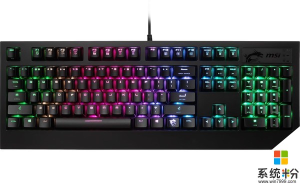 微星推出GK-701机械键盘 采用标准的104键设计(3)