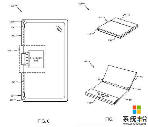 微软Surface Phone专利图曝光: 折叠屏(1)