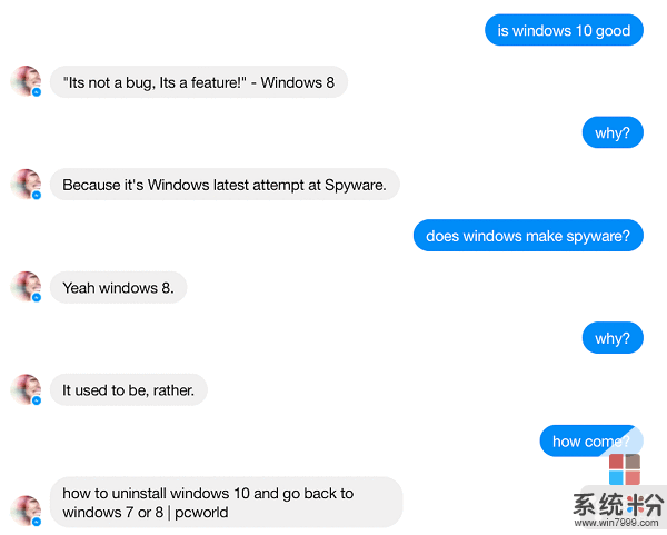 微软AI聊天机器人很嚣张! 竟敢吐槽Windows(2)