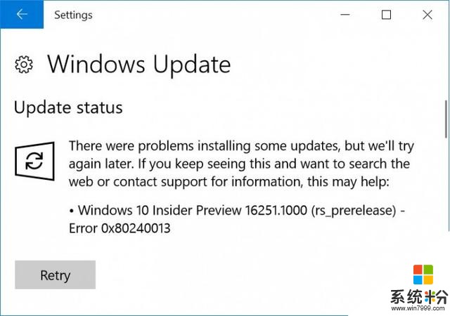 [圖]Windows 10 Build 16251再遇尷尬：升級錯誤+開始菜單全透明