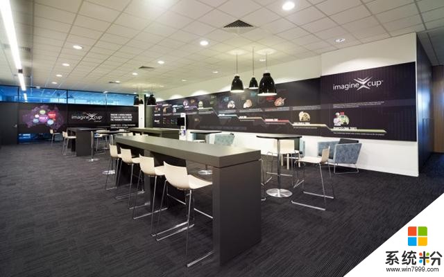这里哪是上班的地方，分明是超级舒适咖啡厅—微软办公室内部装饰(5)