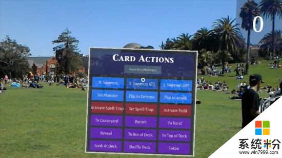玩家打造HoloLens MR版《遊戲王》還原到爆：青眼白龍街頭大戰(2)