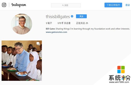 比尔盖茨开通Instagram帐号：目前已有17.1万人关注(2)