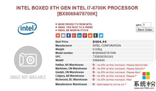 Intel八代酷睿悄然开订：集体加俩核心 不涨价(4)