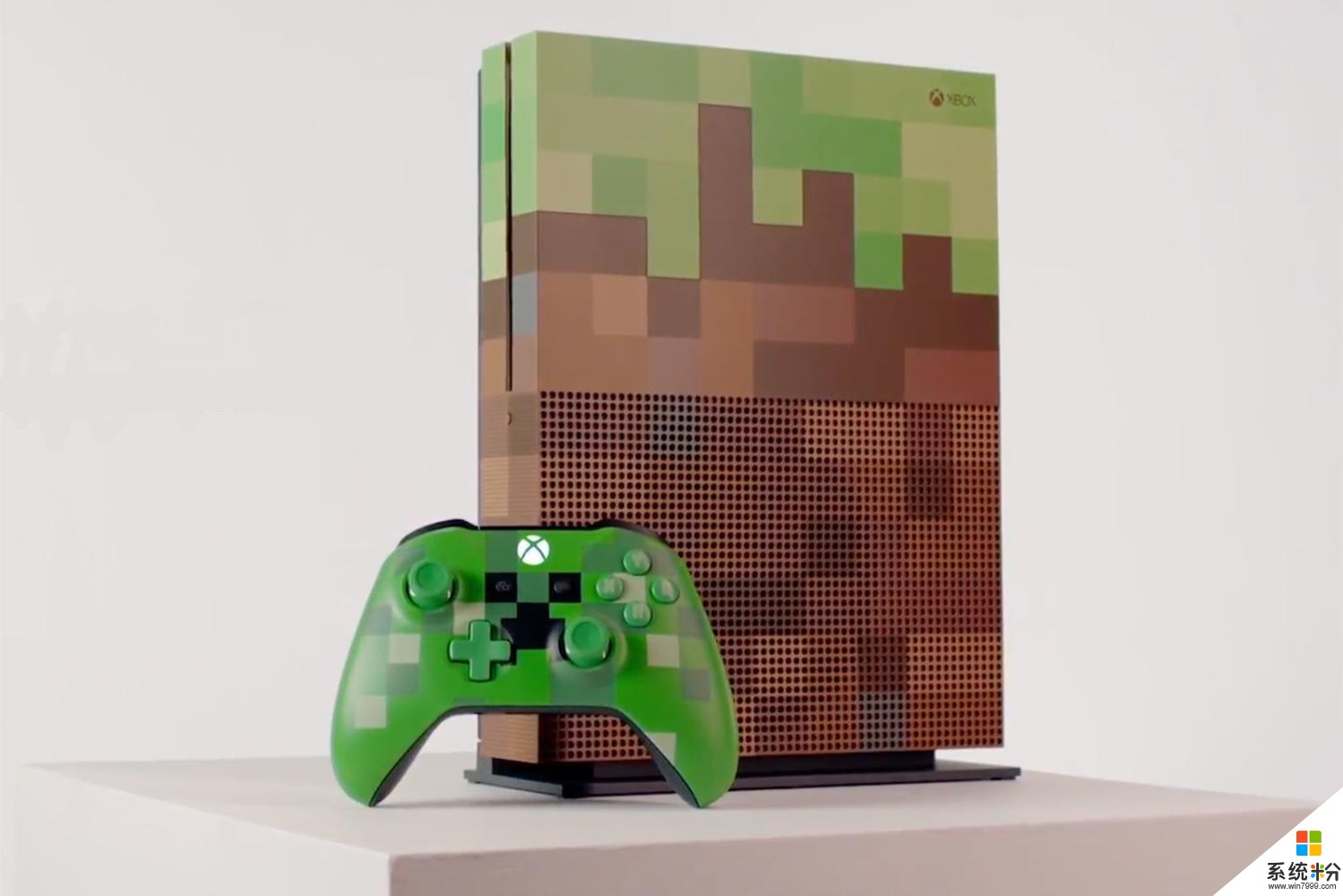 微软《Minecraft》像素风格款 Xbox One S 主机登场(1)